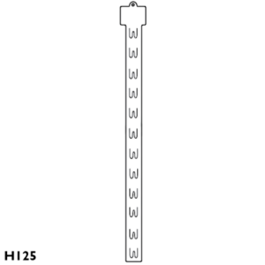 Ganchera Plastica Exhibidora 12 posiciones rapida H125