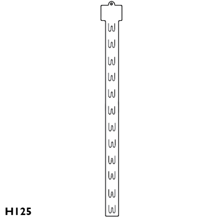 Ganchera Plastica Exhibidora 12 posiciones rapida H125