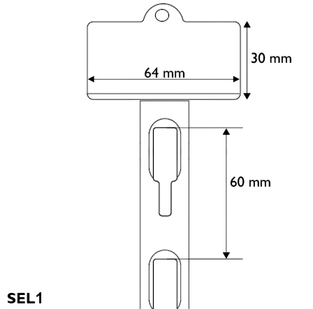 Ganchera Plastica Exhibidora 12 posiciones SEL1 - Imagen 3
