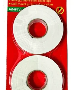 Cinta Doble Faz Objetos Pesados 15mm X 2.4mts pack x2