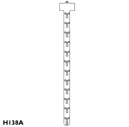 Ganchera Plastica Exhibidora 12 posiciones H138A