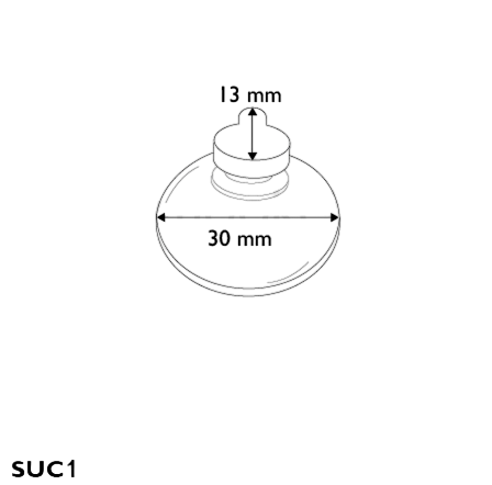 Chupon Simple 30mm O Lateral - Imagen 2