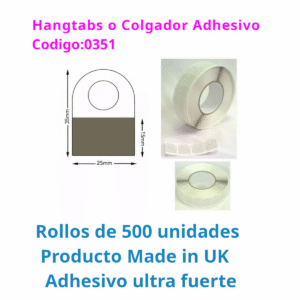 HangTabs - Colgador adhesivo - Pack 500 Unid